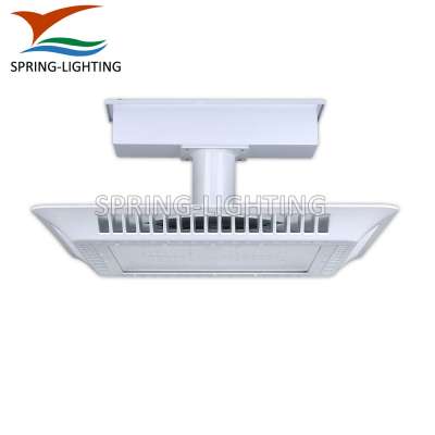 Square shape IP65 waterproof ceiling gas station 150w led canopy lights